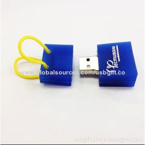 USB Stick Memory, 8GB, Custom Bag Shape, Promotional Gift